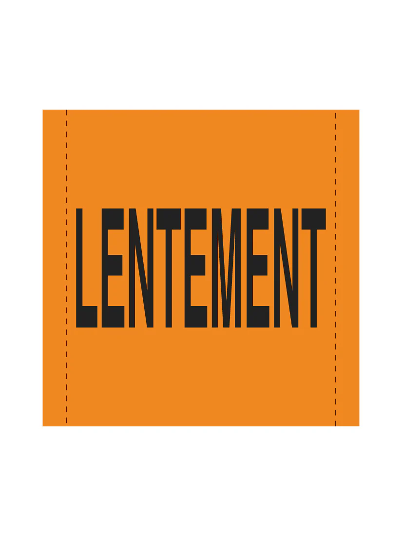 Bannière en treillis PVC Lentement