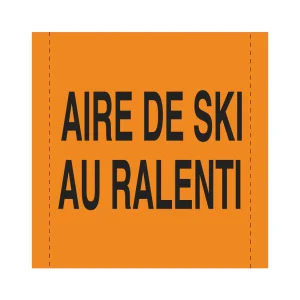 Bannière en treillis PVC Aire de ski ralenti