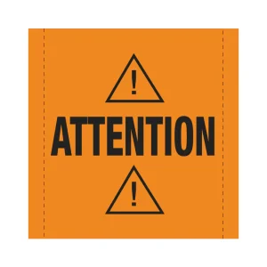 Bannière en treillis PVC Attention (version 2)