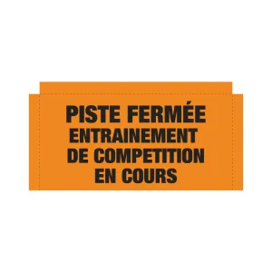 02-3008-FR.jpgv1745535141 Bannière en treillis PVC Piste fermée entrainement de Compétition en cours