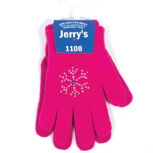 Gants avec flocon de neige en cristaux