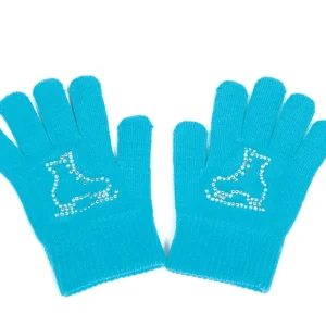 Gants avec patin en cristaux #1112