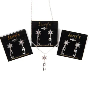 Collier flocon et lame de patin #1288