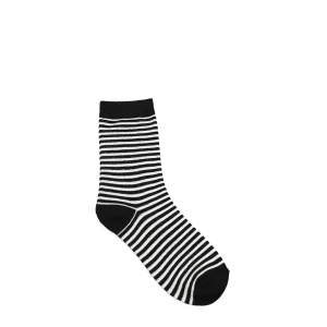 Bas femme à rayures - Rayé noir & blanc - #91B-30