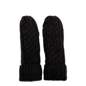 Mitaine tricot doublé - Noir - #91Z-18