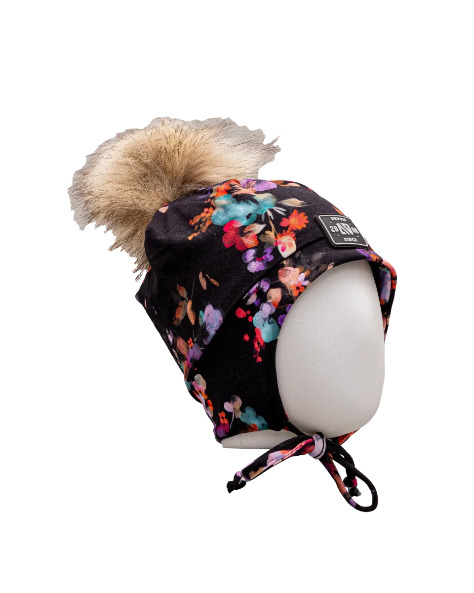 Tuque pompom jersey 2 6y - Fleur - #97D-205