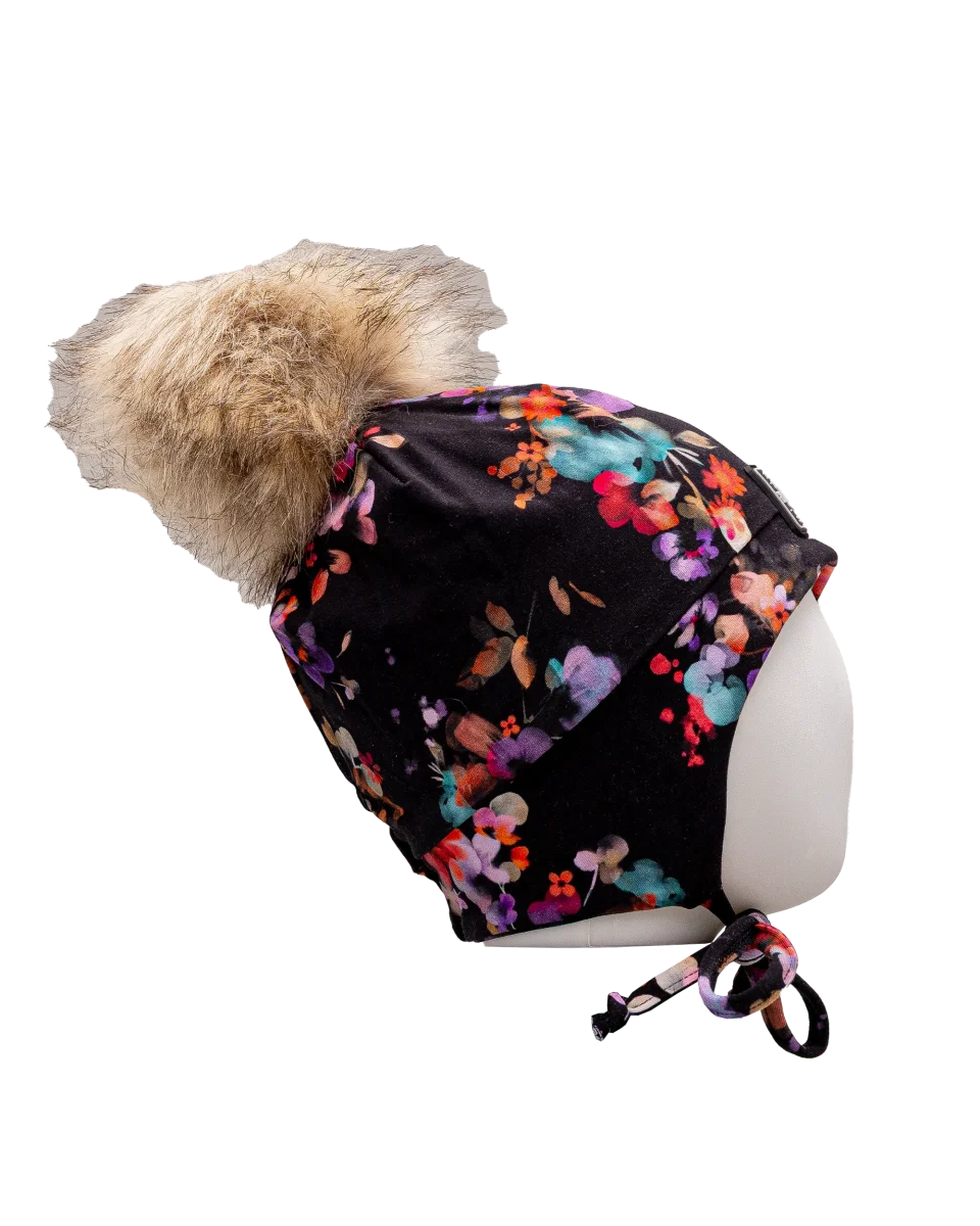 Tuque pompom jersey 2 6y - Fleur - #97D-205 - Image 3