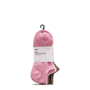 Unisex no show socks 3pk  - Rose pale - #98B-20