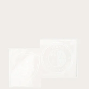 Autocollants blasons blanc x 2