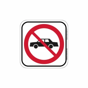 Panneau Voitures interdites