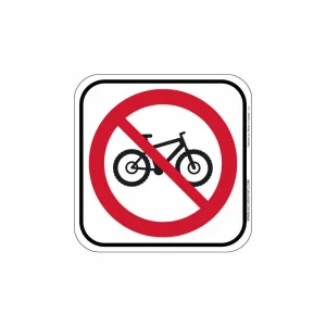 Panneau Vélo de montagne interdit