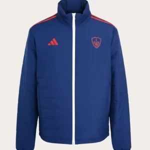 Doudoune Bleu et Rouge Adidas