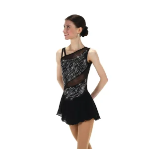 Robe Mesh Inset avec Crystaux #F24004S