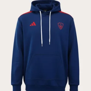 Hoodie Bleu Marine et Rouge adulte