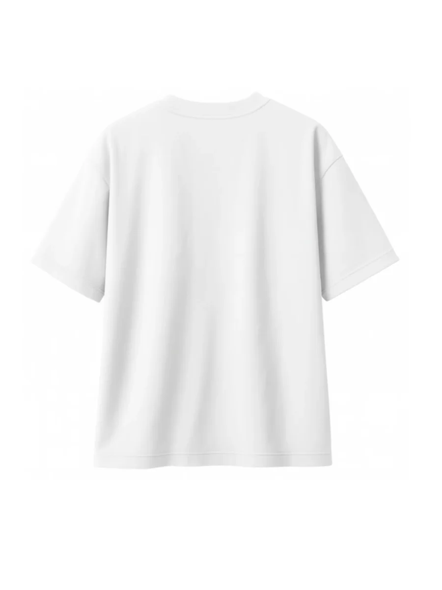 T-shirt Minimaliste Brodé 100% Coton – Design Vague (F) - Image 2