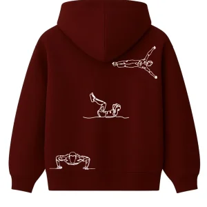 Hoodie 460g 100% Coton – Broderie Minimaliste - Design Street-Workout