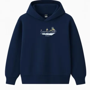 Hoodie 460g 100% Coton – Broderie Minimaliste - Design Basel