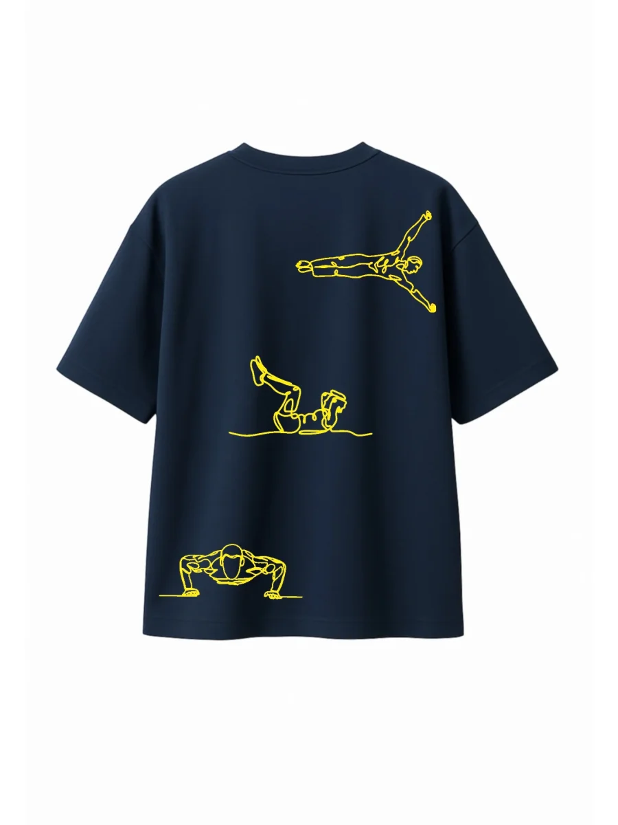 T-shirt Minimaliste Brodé 100% Coton – Design Street-Workout (F) - Image 5