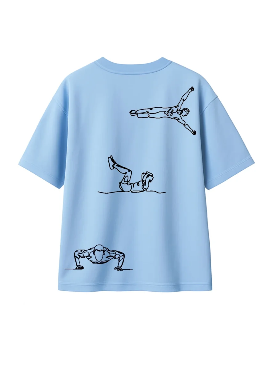 T-shirt Minimaliste Brodé 100% Coton – Design Street-Workout (F) - Image 6