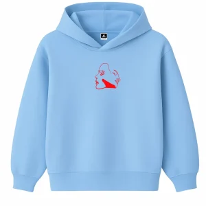 Hoodie 460g 100% Coton – Broderie Minimaliste - Design Aura (F)