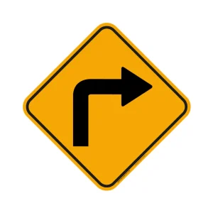 Panneau Virage (Droite) #4020