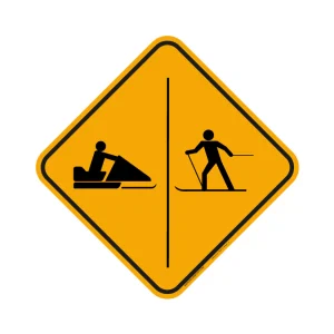 Panneau Voie adjacente motoneige (Gauche) #4025