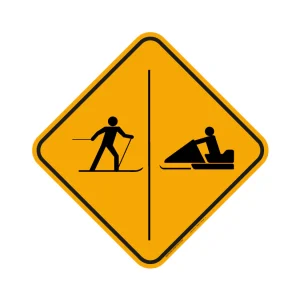 Panneau Voie adjacente motoneige (Droite) #4026