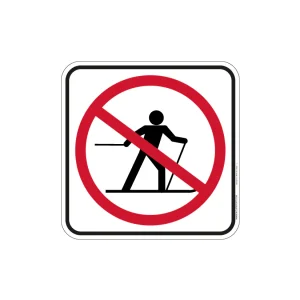 Panneau Skieurs de fond interdits