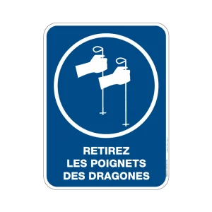Panneau Retirez les poignets