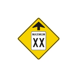 Panneau signal avancé de limite de vitesse