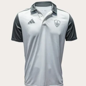 Polo Blanc et gris enfant