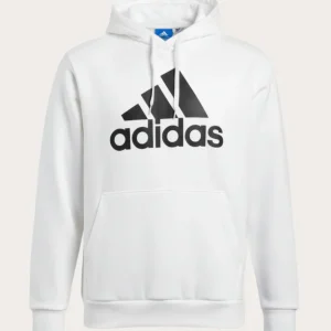 Sweat Capuche Blanc Logo Adidas