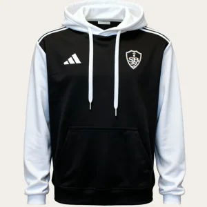 Hoodie Noir et blanc adulte