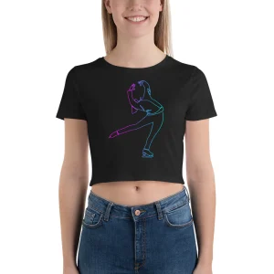 T-shirt Crop-Top  Pirouette Cambrée Néon