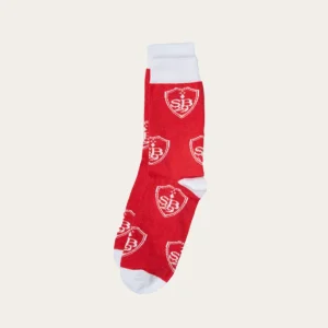 Chaussettes rouge logos adulte